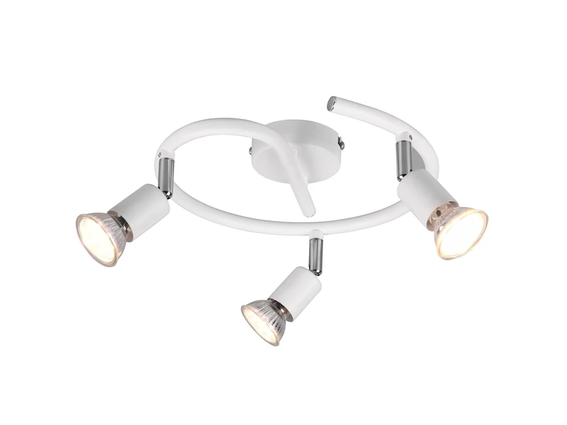 MeineWunschleuchte LED Deckenstrahler Rondell 3 Flammig Weiß, Ø 26cm 2 MeineWunschleuchte LED Deckenstrahler Rondell 3 Flammig Weiß, Ø 26cm – Bild 2