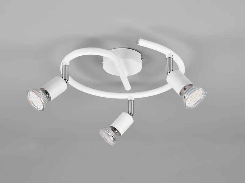 MeineWunschleuchte LED Deckenstrahler Rondell 3 Flammig Weiß, Ø 26cm 3 MeineWunschleuchte LED Deckenstrahler Rondell 3 Flammig Weiß, Ø 26cm – Bild 3