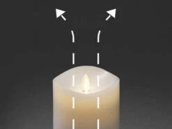 Konstsmide LED Duftkerze Mit 6h Timer, Flackernd, Höhe 18cm, Batteriebetrieb, 4 Düfte -Globo Store led duftkerze mit 6h timer flackernd hoehe 18cm ba 6