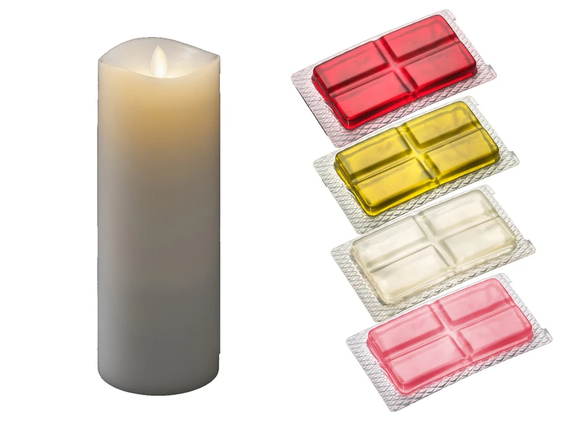 Konstsmide LED Duftkerze Mit 6h Timer, Flackernd, Höhe 23cm, Batteriebetrieb, 4 Düfte 2 Konstsmide LED Duftkerze Mit 6h Timer, Flackernd, Höhe 23cm, Batteriebetrieb, 4 Düfte – Bild 2