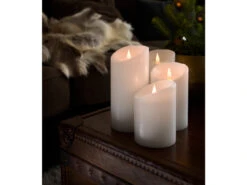 Konstsmide LED Echtwachskerze Mit 3D Flamme & Timer, Ø 10cm, Höhe 18cm, Batteriebetrieb 14 Konstsmide LED Echtwachskerze Mit 3D Flamme & Timer, Ø 10cm, Höhe 18cm, Batteriebetrieb -Globo Store led echtwachskerze mit 3d flamme timer 10cm hoehe 1 6