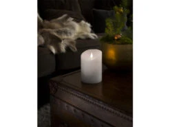 Konstsmide LED Echtwachskerze Mit Flamme & Timer, Ø 10cm, Höhe 14cm, Batteriebetrieb 13 Konstsmide LED Echtwachskerze Mit Flamme & Timer, Ø 10cm, Höhe 14cm, Batteriebetrieb -Globo Store led echtwachskerze mit flamme timer 10cm hoehe 14c 5