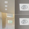Trio Leuchten LED Einbaustrahler 2er Set Eckig Schwenkbar Dimmbar Weiß Matt 5,5W Deckenlampe