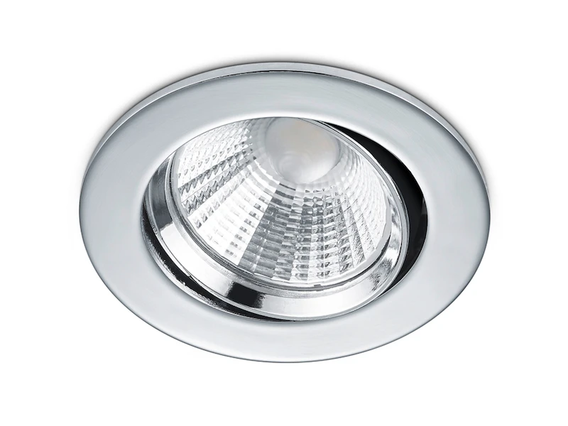 Trio Leuchten LED Einbaustrahler PAMIR Dimmbar Rund Ø8,5cm Schwenkbar Chrom Glänzend 2 Trio Leuchten LED Einbaustrahler PAMIR Dimmbar Rund Ø8,5cm Schwenkbar Chrom Glänzend – Bild 2