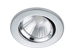 Trio Leuchten LED Einbaustrahler PAMIR Dimmbar Rund Ø8,5cm Schwenkbar Chrom Glänzend
