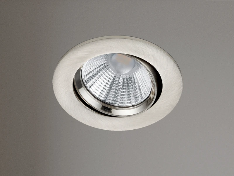 Trio Leuchten LED Einbaustrahler PAMIR Dimmbar Rund Ø8,5cm Schwenkbar Silber Matt 3 Trio Leuchten LED Einbaustrahler PAMIR Dimmbar Rund Ø8,5cm Schwenkbar Silber Matt – Bild 3