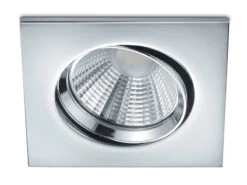 Trio Leuchten LED Einbaustrahler PAMIR Eckig Schwenkbar Dimmbar Chrom 5,5W