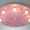 Niermann LED Kinder Deckenleuchte, Bunte Blumen Zugschalter Für LED-Schlummerlicht, Rund