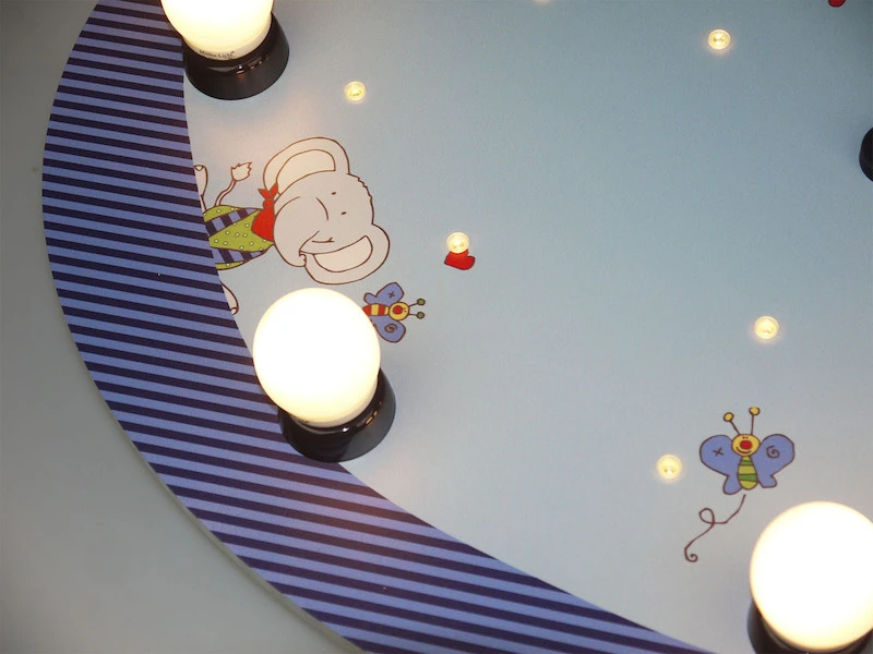 Niermann LED Kinder Deckenleuchte Mit Bunten Elefanten Zugschalter Für LED-Schlummerlicht 4 Niermann LED Kinder Deckenleuchte Mit Bunten Elefanten Zugschalter Für LED-Schlummerlicht – Bild 4