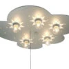 Niermann LED Kinder Deckenleuchte Wolke, Titan Sterne Zugschalter Für LED-Schlummerlicht