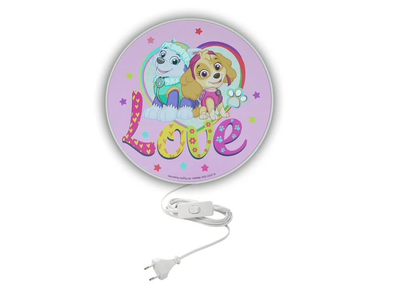 Niermann LED Kinderzimmer Wandlampe Ø 25cm In Rosa Multicolor - Die Super Hunde 1 Niermann LED Kinderzimmer Wandlampe Ø 25cm In Rosa Multicolor - Die Super Hunde
