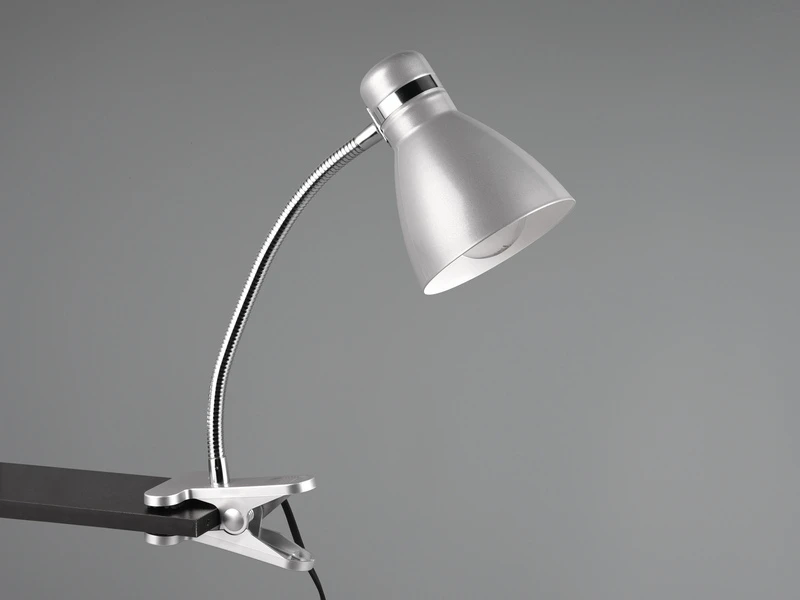 MeineWunschleuchte LED Klemmleuchte Flexibel, Chrom & Metallschirm Titan, 36cm 4 MeineWunschleuchte LED Klemmleuchte Flexibel, Chrom & Metallschirm Titan, 36cm – Bild 4