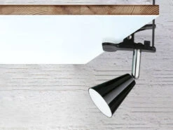 FHL Easy LED Klemmleuchte ZIRBEL Schwarz - Flexibler Klemmspot & Leselampe -Globo Store led klemmleuchte zirbel schwarz flexibler klemmspo 2