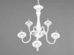 MeineWunschleuchte LED Kronleuchter Im Landhausstil, 5-flammig Stehend Ø 56cm, Weiß 16 MeineWunschleuchte LED Kronleuchter Im Landhausstil, 5-flammig Stehend Ø 56cm, Weiß -Globo Store led kronleuchter im landhausstil 5 flammig stehend 7