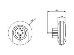 Reality Leuchten LED Nachtlicht BAILEY Plug-in Mit Steckdose & Dämmerungssensor - Ø 9cm -Globo Store led nachtlicht bailey plug in mit steckdose daemme 8