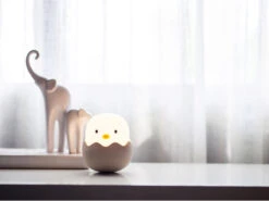 Niermann LED Nachtlicht EGGY EGG, Per USB Aufladbar, Dimmbar, 7 Lichtfarben - Höhe 12cm -Globo Store led nachtlicht eggy egg per usb aufladbar dimmbar 1 2