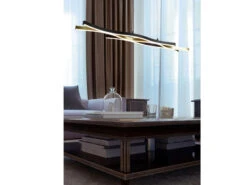 Trio Leuchten LED Pendelleuchte BLAZE Dimmbar Lichtfarbe Einstellbar Messing 107cm -Globo Store led pendelleuchte blaze dimmbar lichtfarbe einstel 11