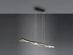 Trio Leuchten LED Pendelleuchte BLAZE Dimmbar Lichtfarbe Einstellbar Messing 107cm -Globo Store led pendelleuchte blaze dimmbar lichtfarbe einstel 13