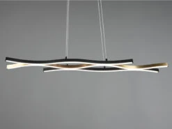 Trio Leuchten LED Pendelleuchte BLAZE Dimmbar Lichtfarbe Einstellbar Messing 107cm -Globo Store led pendelleuchte blaze dimmbar lichtfarbe einstel 15