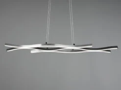 Trio Leuchten LED Pendelleuchte BLAZE Dimmbar Lichtfarbe Einstellbar Silber 107cm -Globo Store led pendelleuchte blaze dimmbar lichtfarbe einstel 2