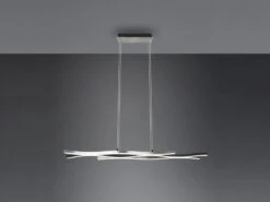 Trio Leuchten LED Pendelleuchte BLAZE Dimmbar Lichtfarbe Einstellbar Silber 107cm -Globo Store led pendelleuchte blaze dimmbar lichtfarbe einstel 4