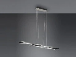 Trio Leuchten LED Pendelleuchte BLAZE Dimmbar Lichtfarbe Einstellbar Silber 107cm -Globo Store led pendelleuchte blaze dimmbar lichtfarbe einstel 5