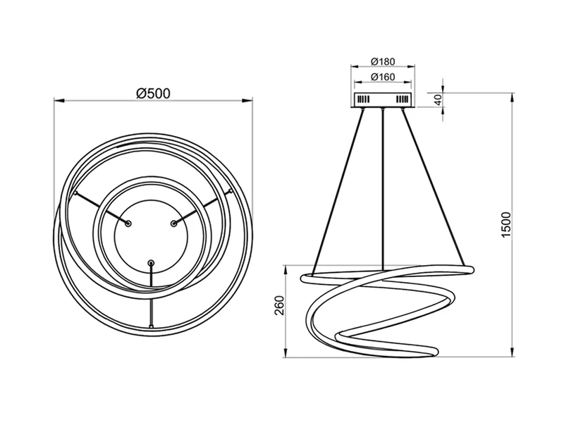 Reality Leuchten LED Pendelleuchte BOLOGNA Metall Weiß Matt 3 Stufen Dimmer Ø50cm 6 Reality Leuchten LED Pendelleuchte BOLOGNA Metall Weiß Matt 3 Stufen Dimmer Ø50cm – Bild 6