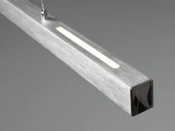 Reality Leuchten LED Pendelleuchte PAROS Silber ALU - Up And Down, Dimmbar, Höhenverstellbar -Globo Store led pendelleuchte paros silber alu up and down dim 6