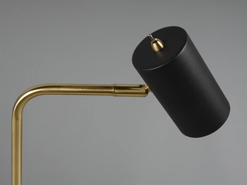 MeineWunschleuchte LED Schreibtischlampe In Messing / Schwarz Matt, Spot Schwenkbar, Höhe 45cm 6 MeineWunschleuchte LED Schreibtischlampe In Messing / Schwarz Matt, Spot Schwenkbar, Höhe 45cm – Bild 6