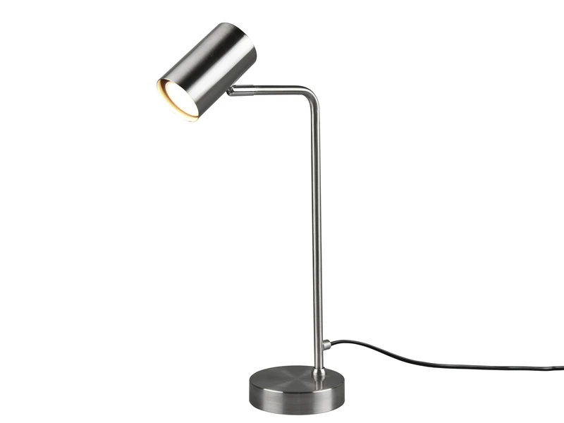 MeineWunschleuchte LED Schreibtischlampe In Silber Matt, Spot Schwenkbar, Höhe 45cm 2 MeineWunschleuchte LED Schreibtischlampe In Silber Matt, Spot Schwenkbar, Höhe 45cm – Bild 2