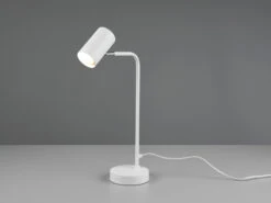 MeineWunschleuchte LED Schreibtischlampe In Weiß Matt, Spot Schwenkbar, Höhe 45cm 9 MeineWunschleuchte LED Schreibtischlampe In Weiß Matt, Spot Schwenkbar, Höhe 45cm -Globo Store led schreibtischlampe in weiss matt spot schwenkba 2