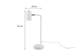 MeineWunschleuchte LED Schreibtischlampe In Weiß Matt, Spot Schwenkbar, Höhe 45cm 10 MeineWunschleuchte LED Schreibtischlampe In Weiß Matt, Spot Schwenkbar, Höhe 45cm -Globo Store led schreibtischlampe in weiss matt spot schwenkba 3