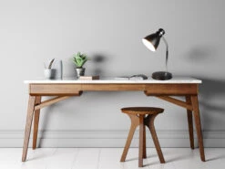 MeineWunschleuchte LED Schreibtischleuchte Flexibel, Chrom & Metallschirm Schwarz, 33cm 8 MeineWunschleuchte LED Schreibtischleuchte Flexibel, Chrom & Metallschirm Schwarz, 33cm -Globo Store led schreibtischleuchte flexibel chrom metallschir 2