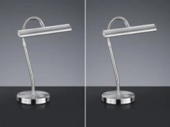 MeineWunschleuchte LED Schreibtischleuchte In Silber Matt, 2er SET Mit 4-Stufen Dimmer 9 MeineWunschleuchte LED Schreibtischleuchte In Silber Matt, 2er SET Mit 4-Stufen Dimmer -Globo Store led schreibtischleuchte in silber matt 2er set mit 2