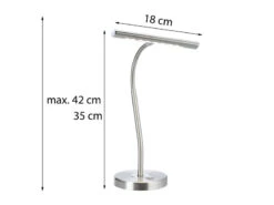 MeineWunschleuchte LED Schreibtischleuchte In Silber Matt, 2er SET Mit 4-Stufen Dimmer 10 MeineWunschleuchte LED Schreibtischleuchte In Silber Matt, 2er SET Mit 4-Stufen Dimmer -Globo Store led schreibtischleuchte in silber matt 2er set mit 3