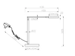 Trio Leuchten LED Schreibtischleuchte PAVIA Schwarz 38cm, Dimmbar & Lichtfarbe Einstellbar -Globo Store led schreibtischleuchte pavia schwarz 38cm dimmbar 10