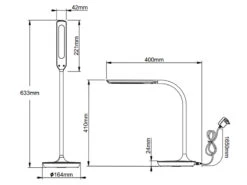 Trio Leuchten LED Schreibtischleuchte POLO Grau Dimmbar 41cm Hoch Mit Flexgelenk 12 Trio Leuchten LED Schreibtischleuchte POLO Grau Dimmbar 41cm Hoch Mit Flexgelenk -Globo Store led schreibtischleuchte polo grau dimmbar 41cm hoc 5