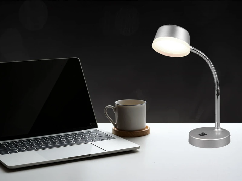 MeineWunschleuchte LED Schreibtischleuchten 2er SET Flexibel, Kunststoff Titan, 34cm Hoch 8 MeineWunschleuchte LED Schreibtischleuchten 2er SET Flexibel, Kunststoff Titan, 34cm Hoch – Bild 8