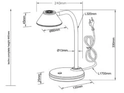 MeineWunschleuchte LED Schreibtischleuchten 2er SET Flexibel, Kunststoff Weiß, 33cm Hoch 11 MeineWunschleuchte LED Schreibtischleuchten 2er SET Flexibel, Kunststoff Weiß, 33cm Hoch -Globo Store led schreibtischleuchten 2er set flexibel kunststo 21