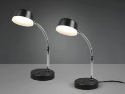 MeineWunschleuchte LED Schreibtischleuchten 2er SET Flexibel, Kunststoff Schwarz, 34cm Hoch 11 MeineWunschleuchte LED Schreibtischleuchten 2er SET Flexibel, Kunststoff Schwarz, 34cm Hoch -Globo Store led schreibtischleuchten 2er set flexibel kunststo 24