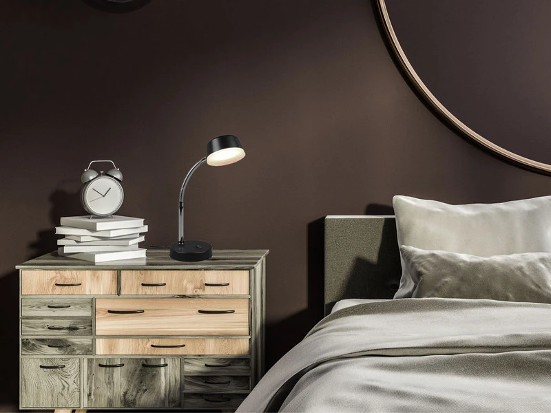 MeineWunschleuchte LED Schreibtischleuchten 2er SET Flexibel, Kunststoff Schwarz, 34cm Hoch 9 MeineWunschleuchte LED Schreibtischleuchten 2er SET Flexibel, Kunststoff Schwarz, 34cm Hoch – Bild 9