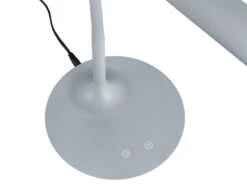 MeineWunschleuchte LED Schreibtischleuchten 2er Set Grau, Dimmbar, Flexgelenk 41cm Hoch -Globo Store led schreibtischleuchten 2er set grau dimmbar flex 4