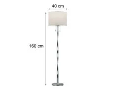 Trio Leuchten LED Stehlampe Mit Stoffschirm Weiß Und Beleuchtetem Gestell, Höhe 160cm 10 Trio Leuchten LED Stehlampe Mit Stoffschirm Weiß Und Beleuchtetem Gestell, Höhe 160cm -Globo Store led stehlampe mit stoffschirm weiss und beleuchtet 3