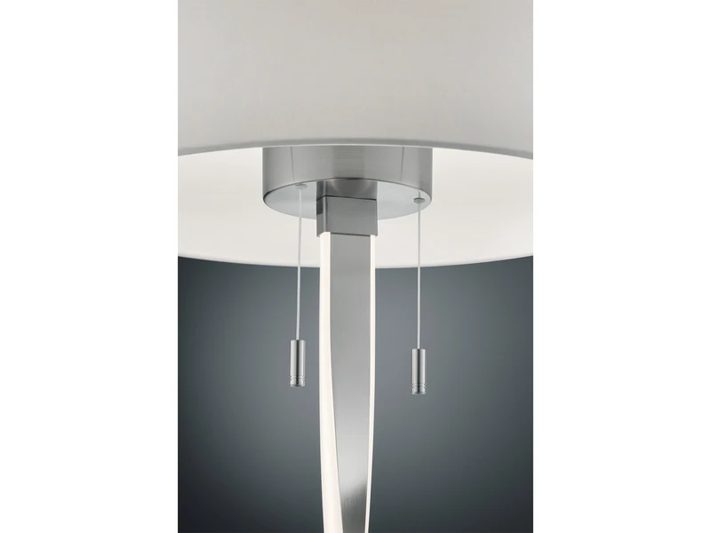 Trio Leuchten LED Stehlampe Mit Stoffschirm Weiß Und Beleuchtetem Gestell, Höhe 160cm 6 Trio Leuchten LED Stehlampe Mit Stoffschirm Weiß Und Beleuchtetem Gestell, Höhe 160cm – Bild 6