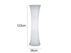 MeineWunschleuchte LED Stehleuchte Lichtsäule Aus Stoff Rund Zylinder 123cm Ø35cm In Weiß 9 MeineWunschleuchte LED Stehleuchte Lichtsäule Aus Stoff Rund Zylinder 123cm Ø35cm In Weiß -Globo Store led stehleuchte lichtsaeule aus stoff rund zylinde 3