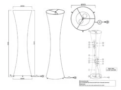 MeineWunschleuchte LED Stehleuchte Lichtsäule Aus Stoff Rund Zylinder 123cm Ø35cm In Weiß 11 MeineWunschleuchte LED Stehleuchte Lichtsäule Aus Stoff Rund Zylinder 123cm Ø35cm In Weiß -Globo Store led stehleuchte lichtsaeule aus stoff rund zylinde 5