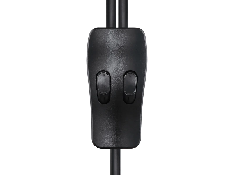 MeineWunschleuchte LED Stehleuchte Metall Schwarz Gold 2-flammig, Höhe 168cm 9 MeineWunschleuchte LED Stehleuchte Metall Schwarz Gold 2-flammig, Höhe 168cm – Bild 9