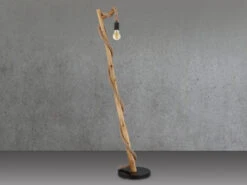 MeineWunschleuchte LED Stehleuchte Mit Hanfseil Und Holzstab, Höhe 150cm -Globo Store led stehleuchte mit hanfseil und holzstab hoehe 15 3