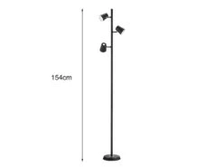 Trio Leuchten LED Stehleuchte NARCOS Schwarz, Spots Schwenkbar & Touch-Dimmer 11 Trio Leuchten LED Stehleuchte NARCOS Schwarz, Spots Schwenkbar & Touch-Dimmer -Globo Store led stehleuchte narcos schwarz spots schwenkbar to 3