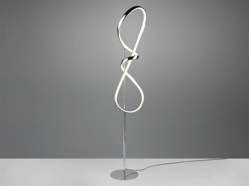 Reality Leuchten LED Stehleuchte PADUA Dimmbar Per Touch, Chrom, Kristall, 140cm 1 Reality Leuchten LED Stehleuchte PADUA Dimmbar Per Touch, Chrom, Kristall, 140cm